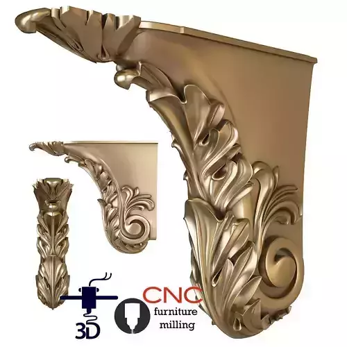 Architectural bracket 3D print model