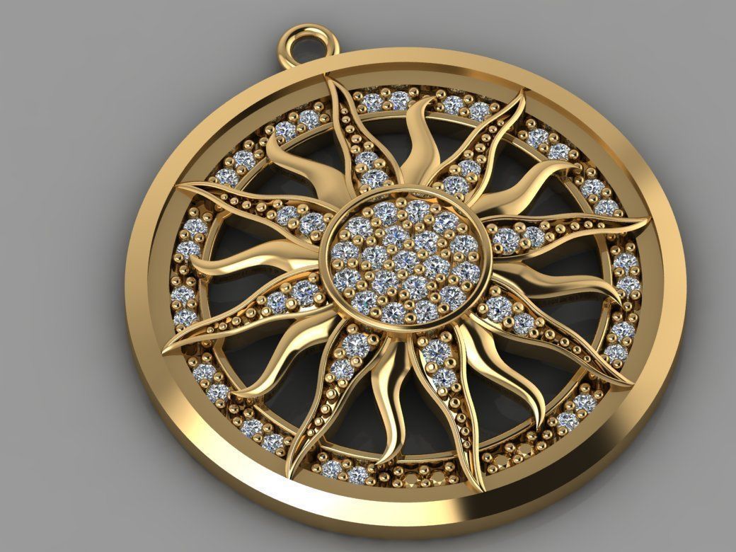 GC GOLD H139- Diamond NECKLACE 3D print model_1