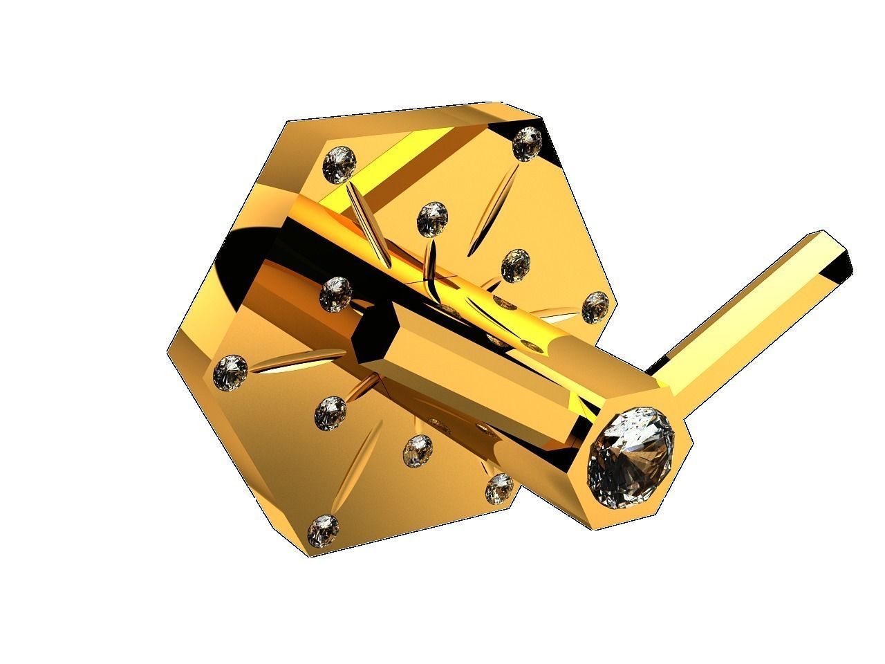 Orchid Diamond Toweling Double 3D model_1