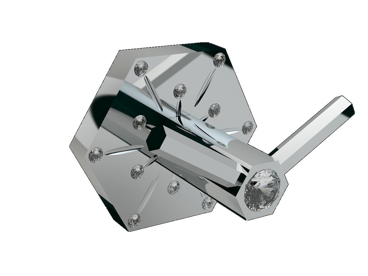 Orchid Diamond Toweling Double 3D model_0