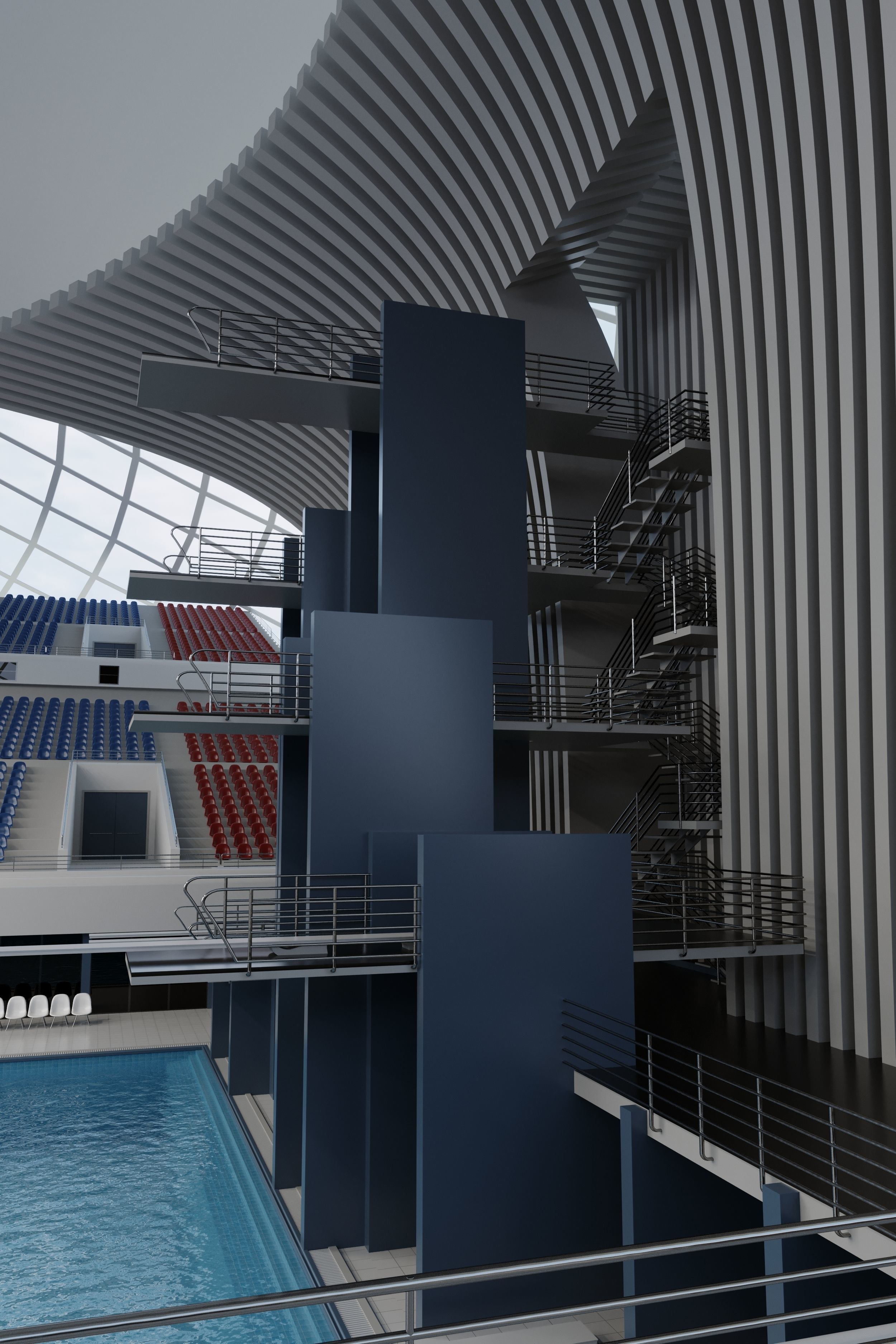 Swim Stadion 3D model_11