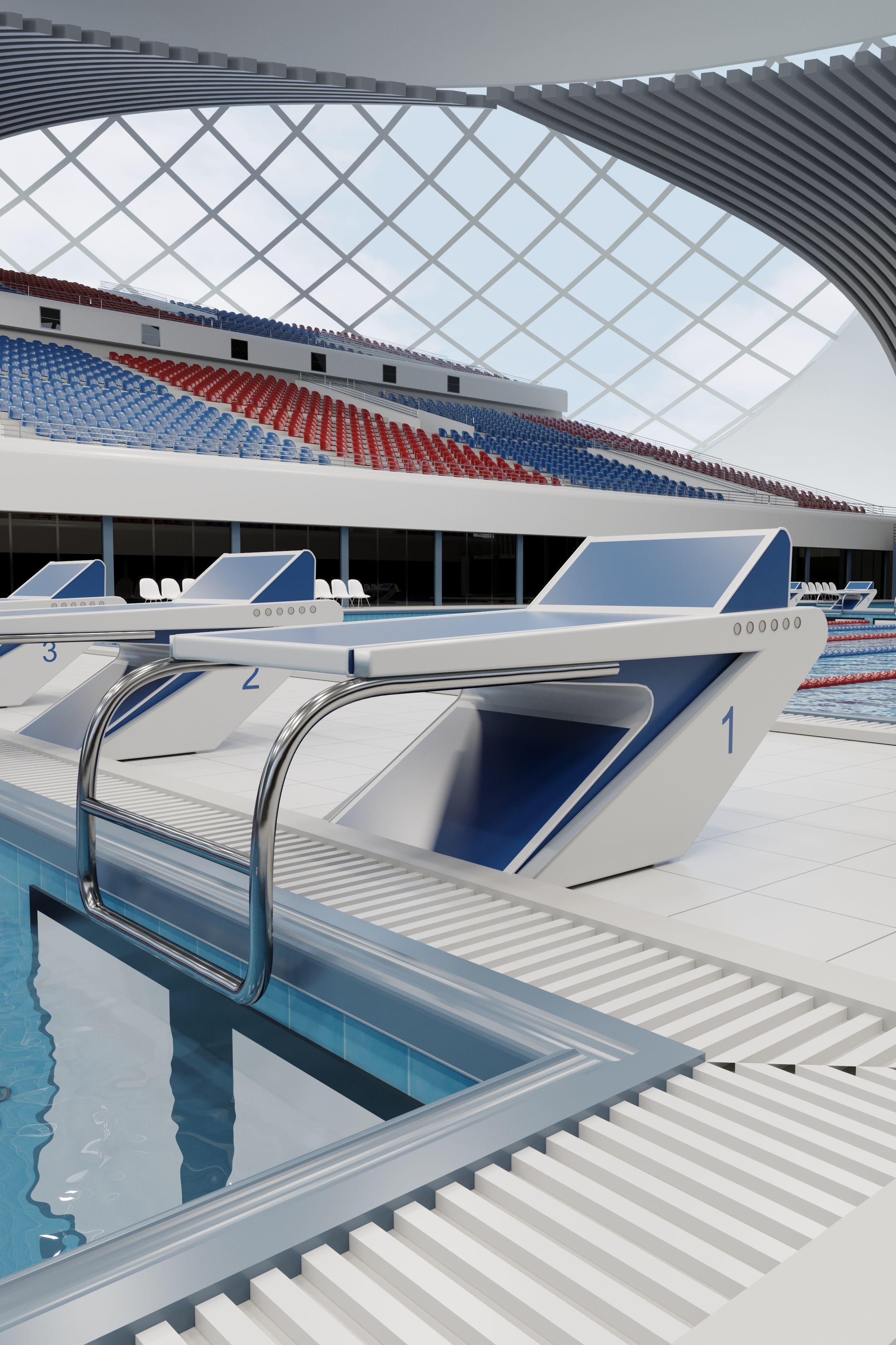 Swim Stadion 3D model_1