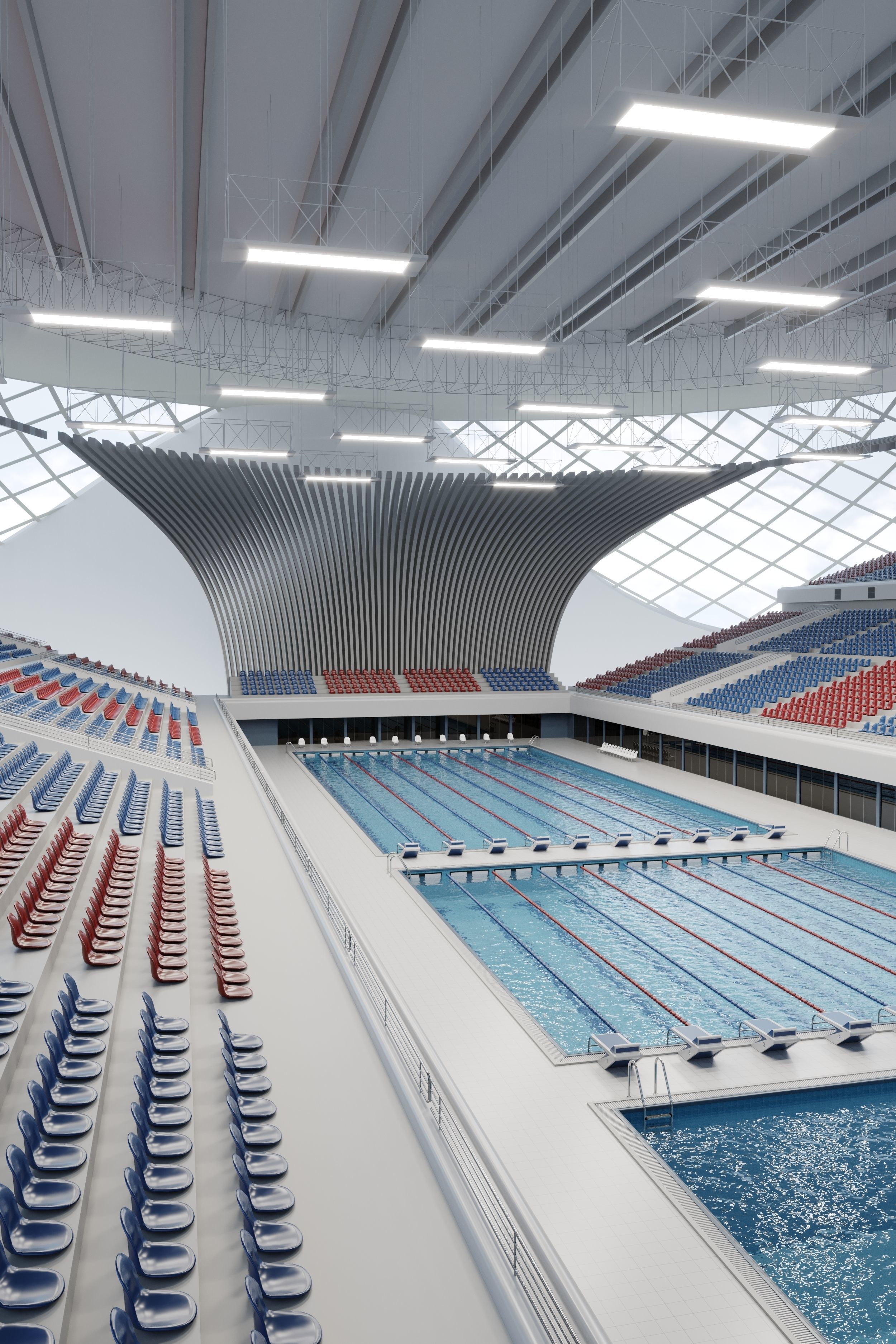 Swim Stadion 3D model_9