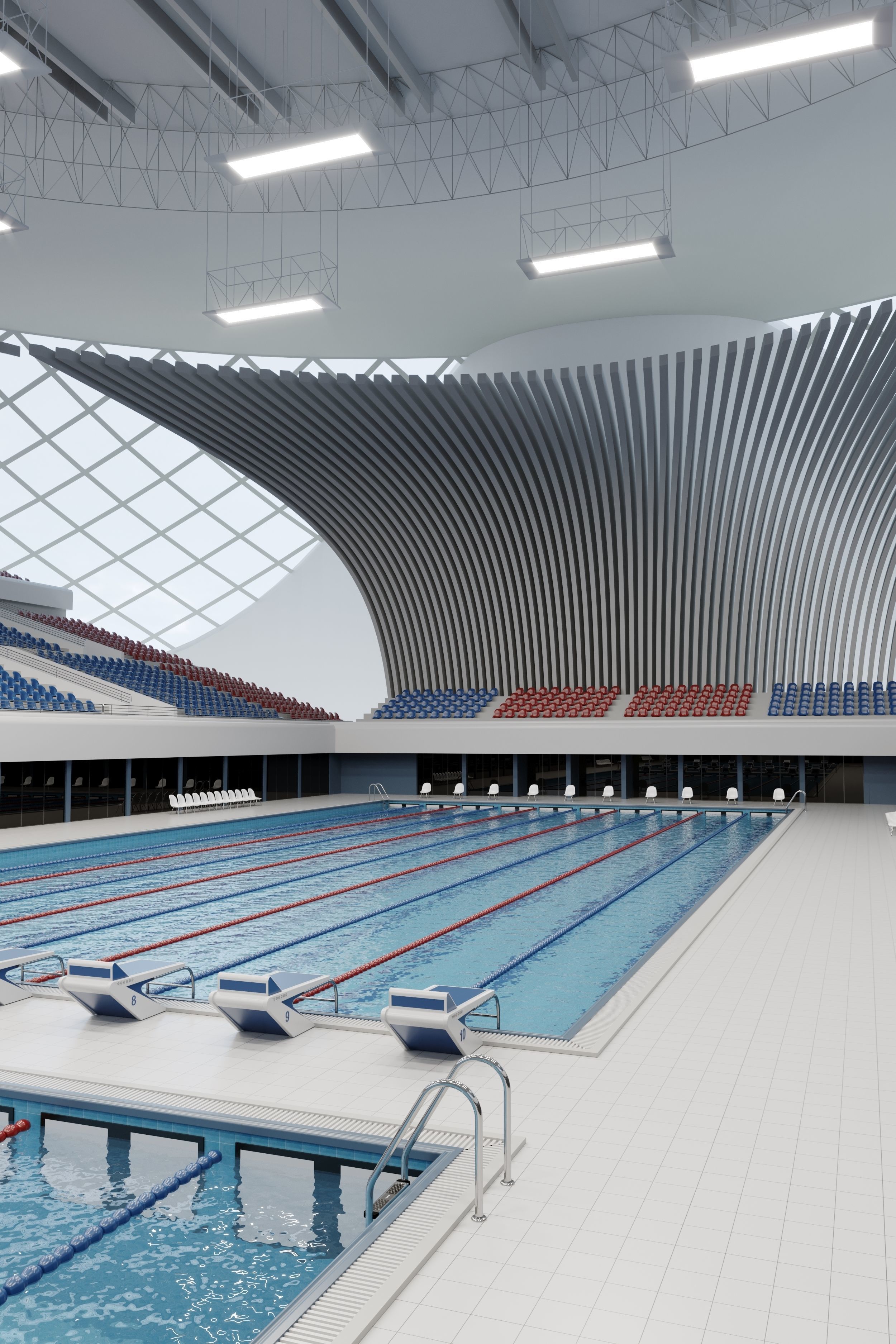 Swim Stadion 3D model_5
