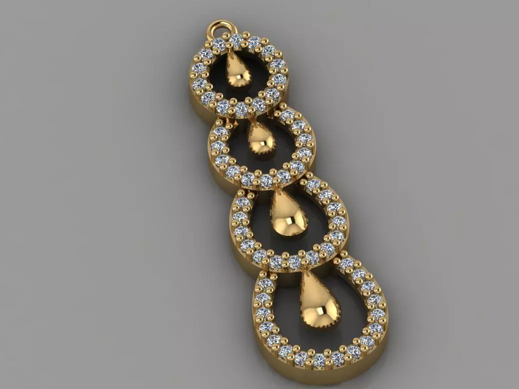 GC GOLD H143- Diamond NECKLACE  3D print model_0