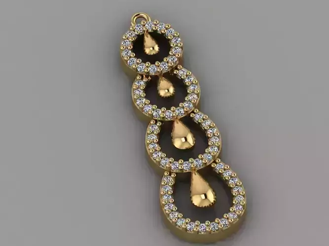 GC GOLD H143- Diamond NECKLACE 