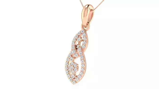 Women pendant earrings 3dm stl mgx render detail  3D print model