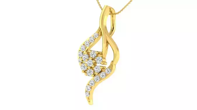 Women pendant earrings set 3dm mgx render detail 