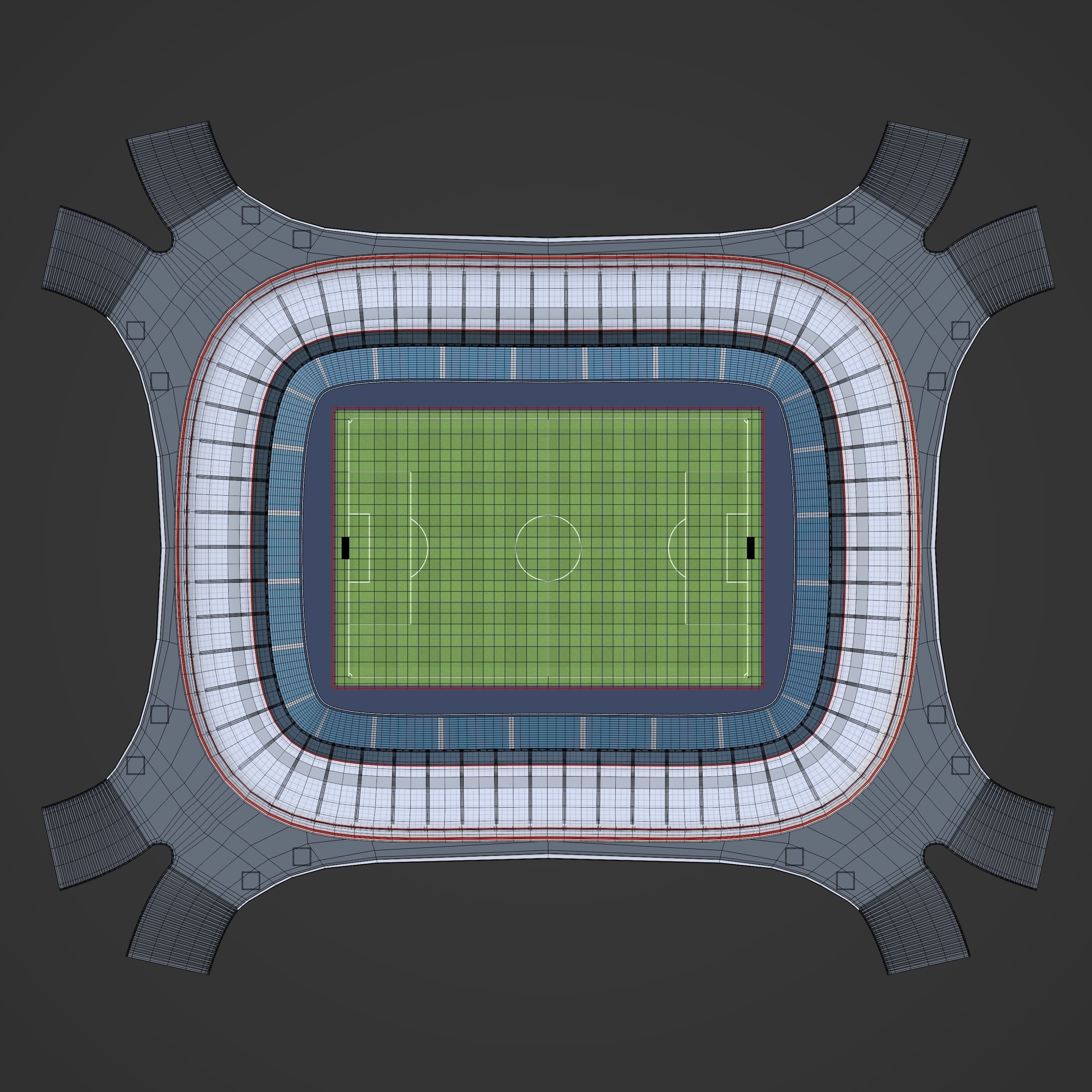 Generic Soccer Stadium 3D model_6