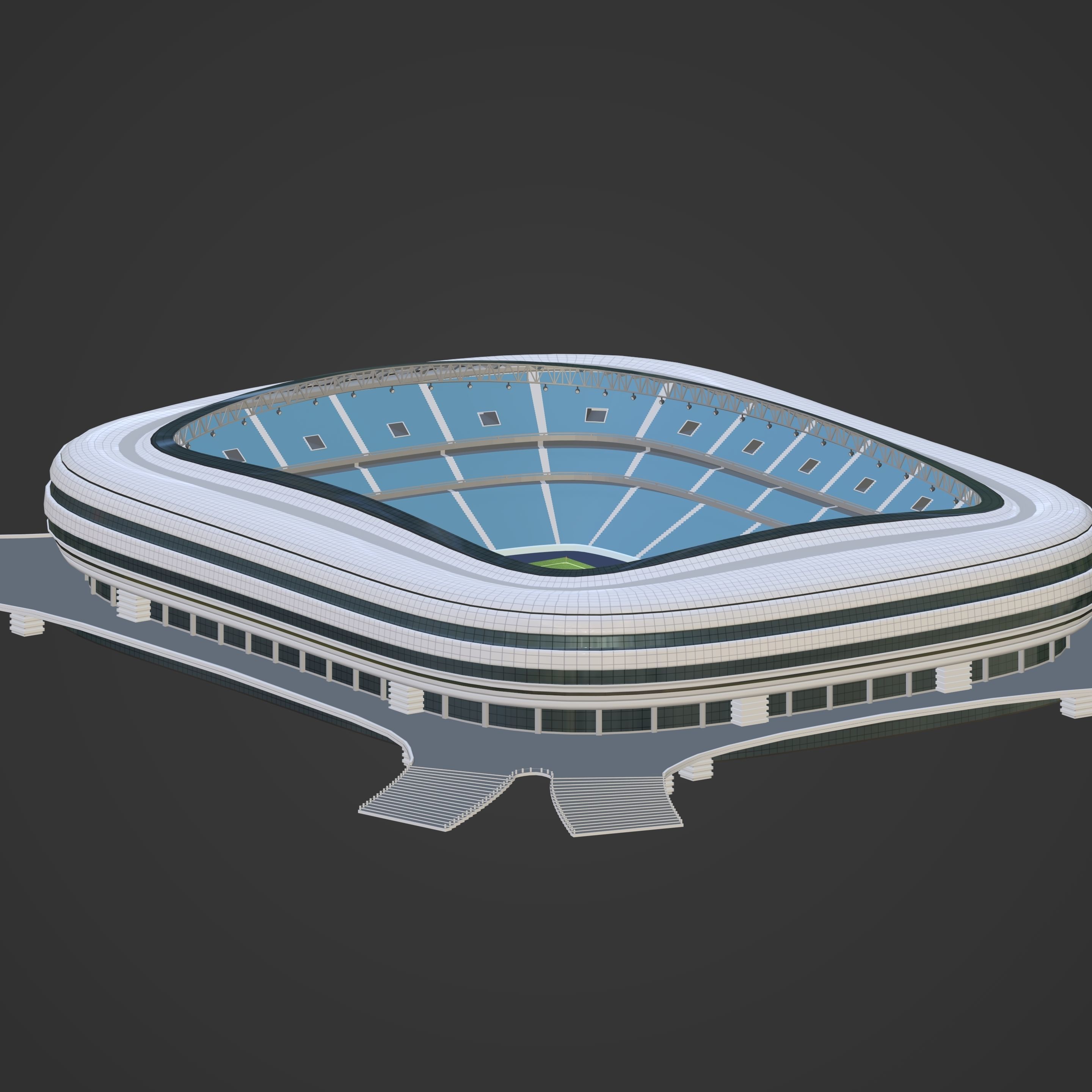 Generic Soccer Stadium 3D model_9