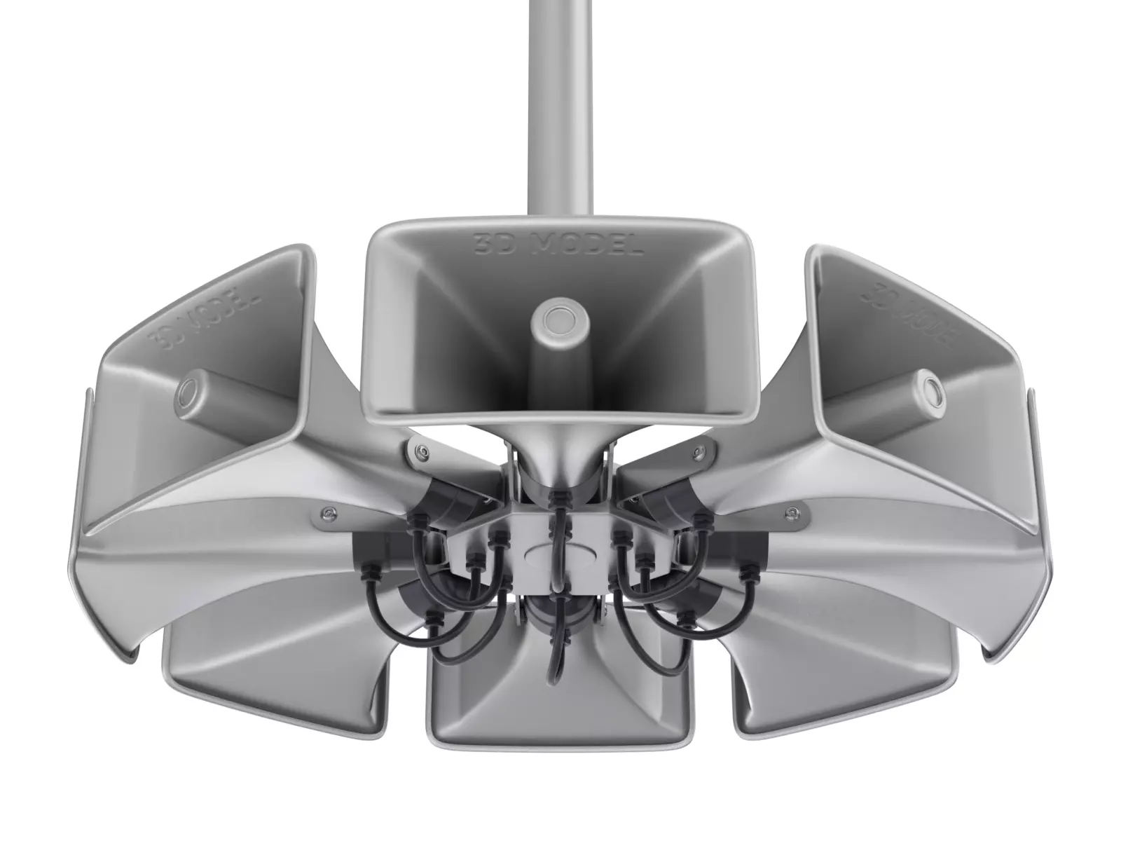 Public Address Speakers 3D model_0