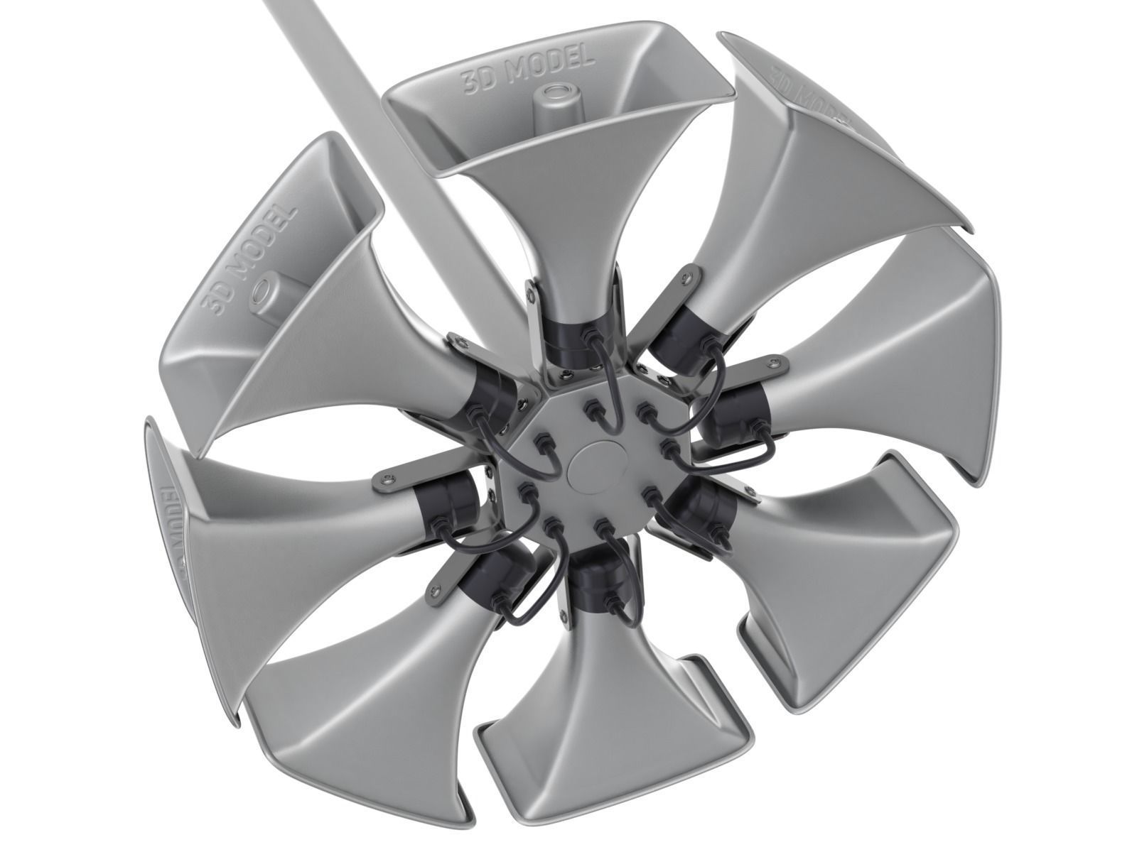 Public Address Speakers 3D model_3