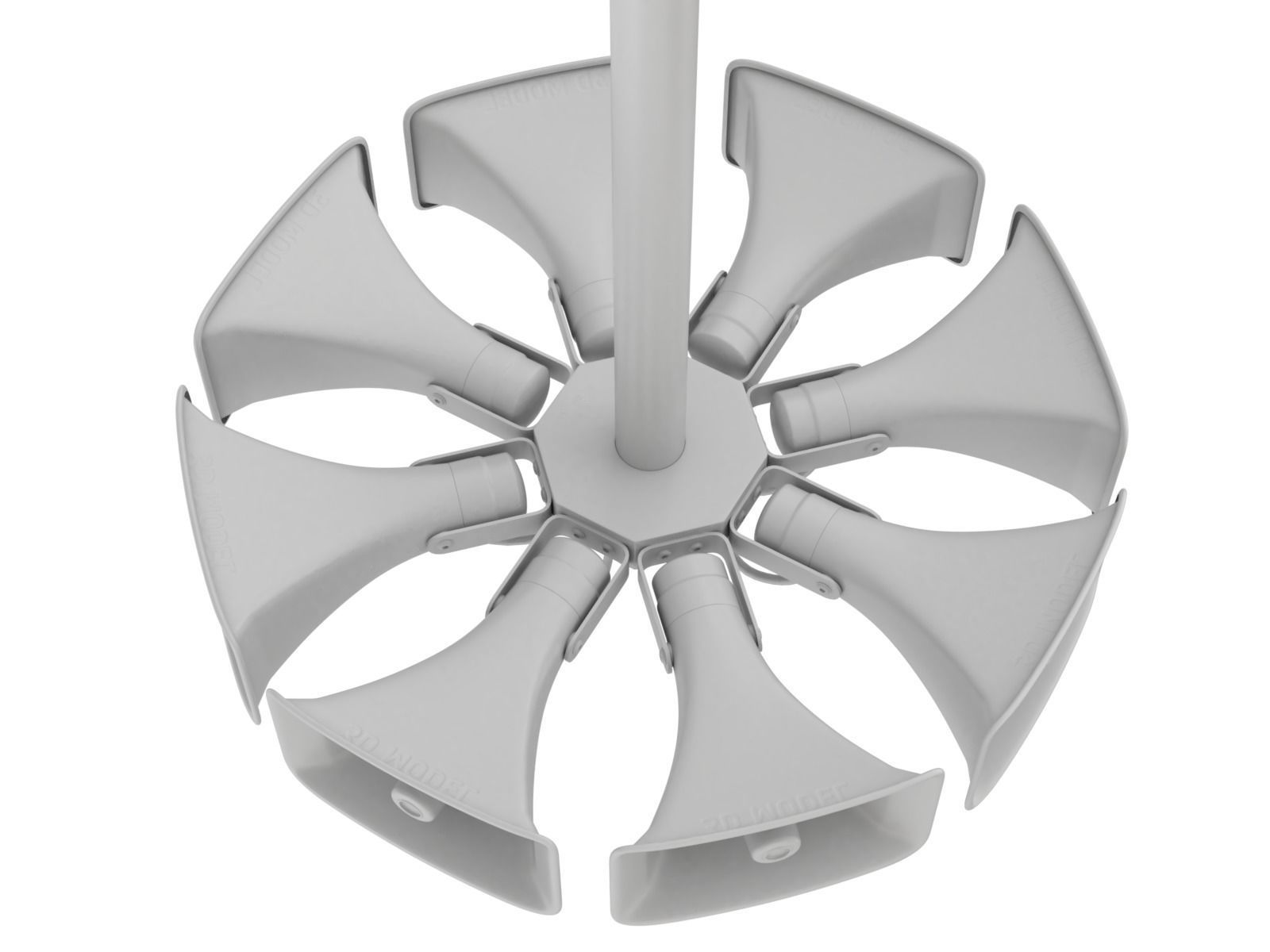 Public Address Speakers 3D model_10