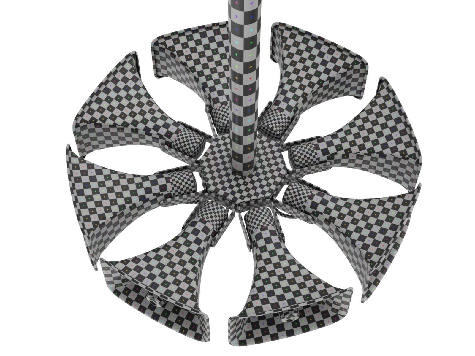 Public Address Speakers 3D model_9