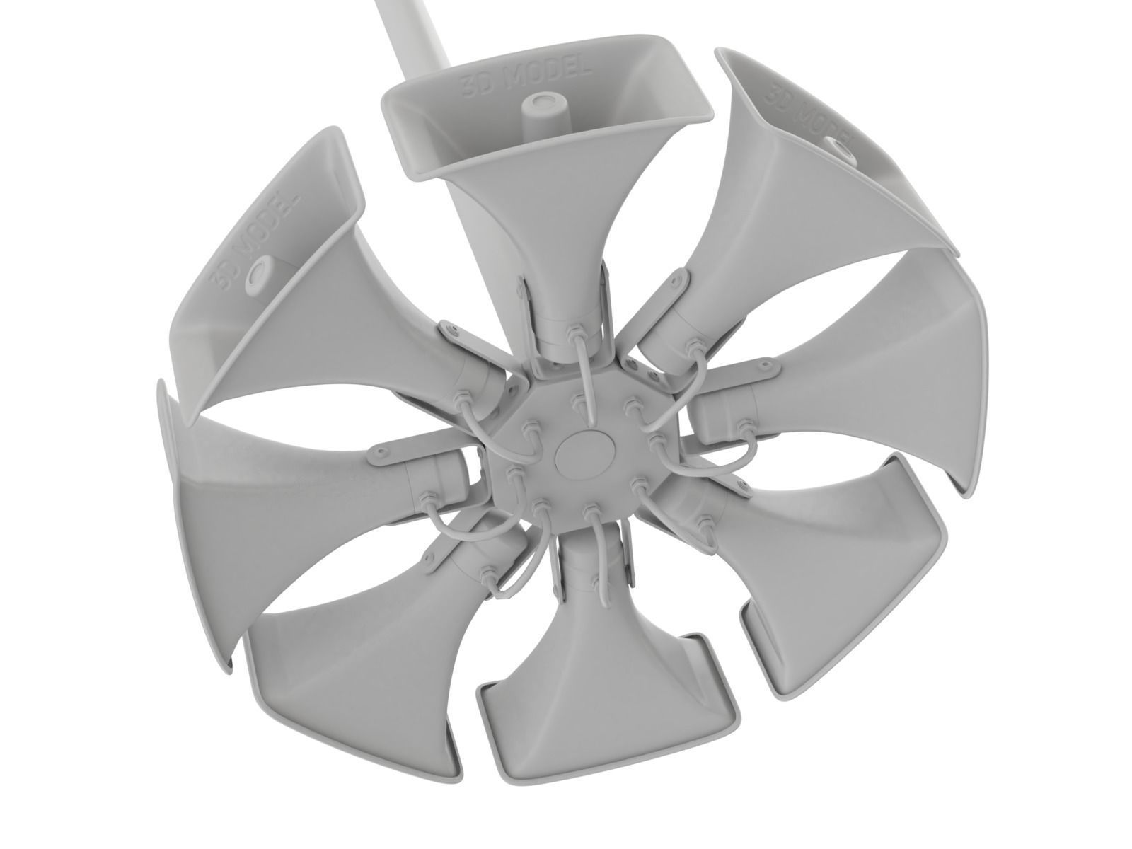 Public Address Speakers 3D model_11