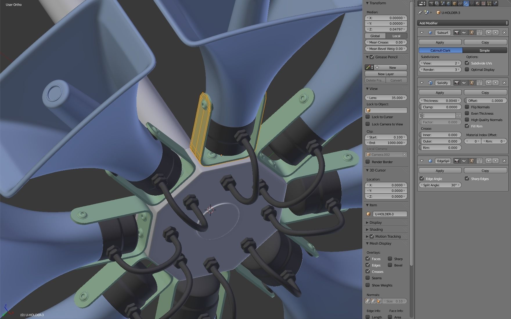 Public Address Speakers 3D model_14