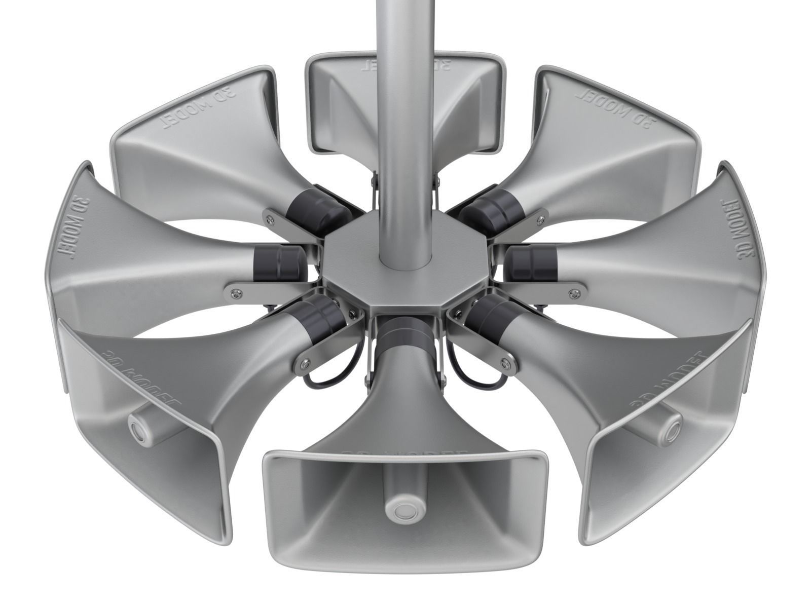 Public Address Speakers 3D model_1