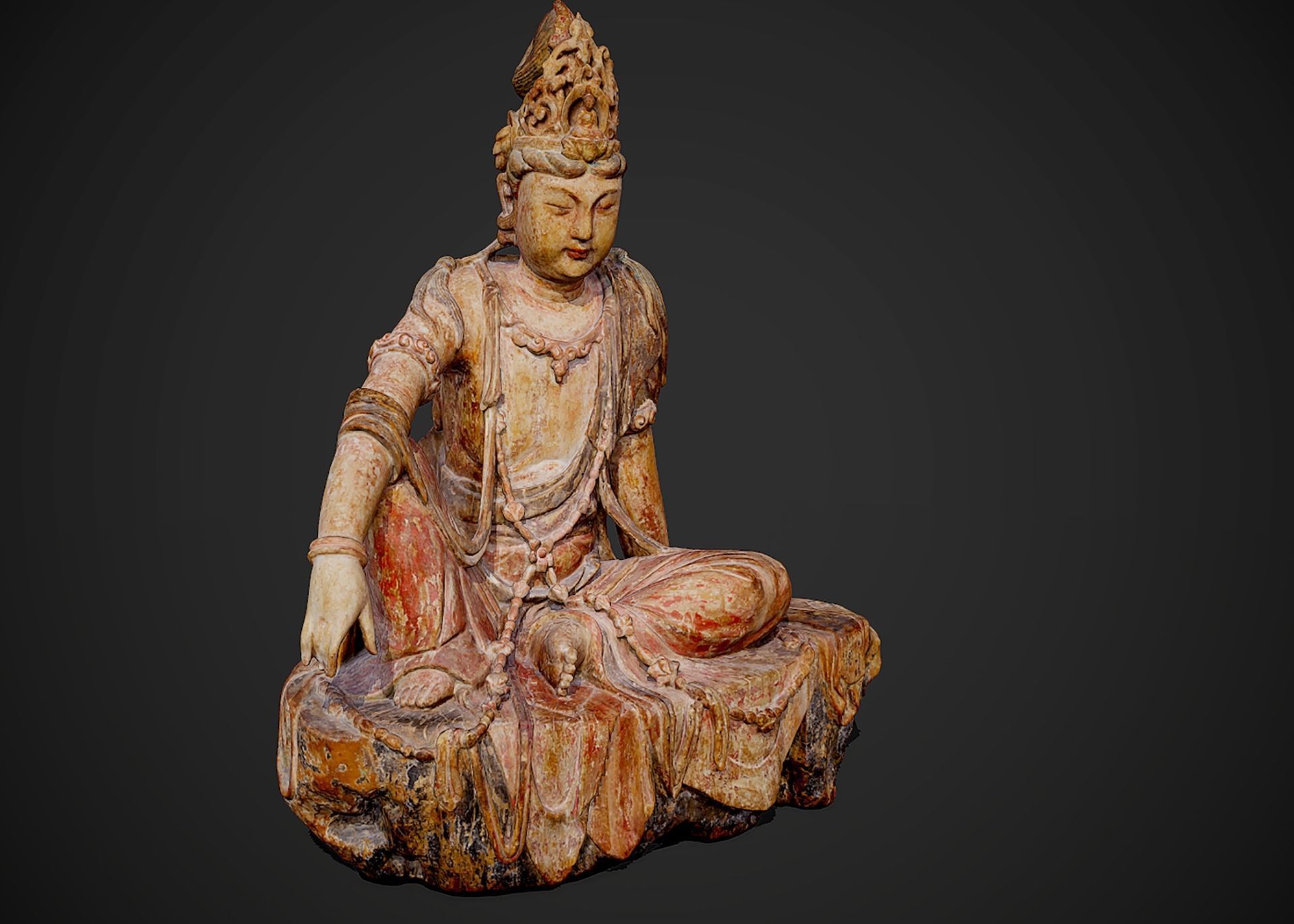 3D model Statue of Guanyin Bodhisattva in Dunhuang 3D model_1