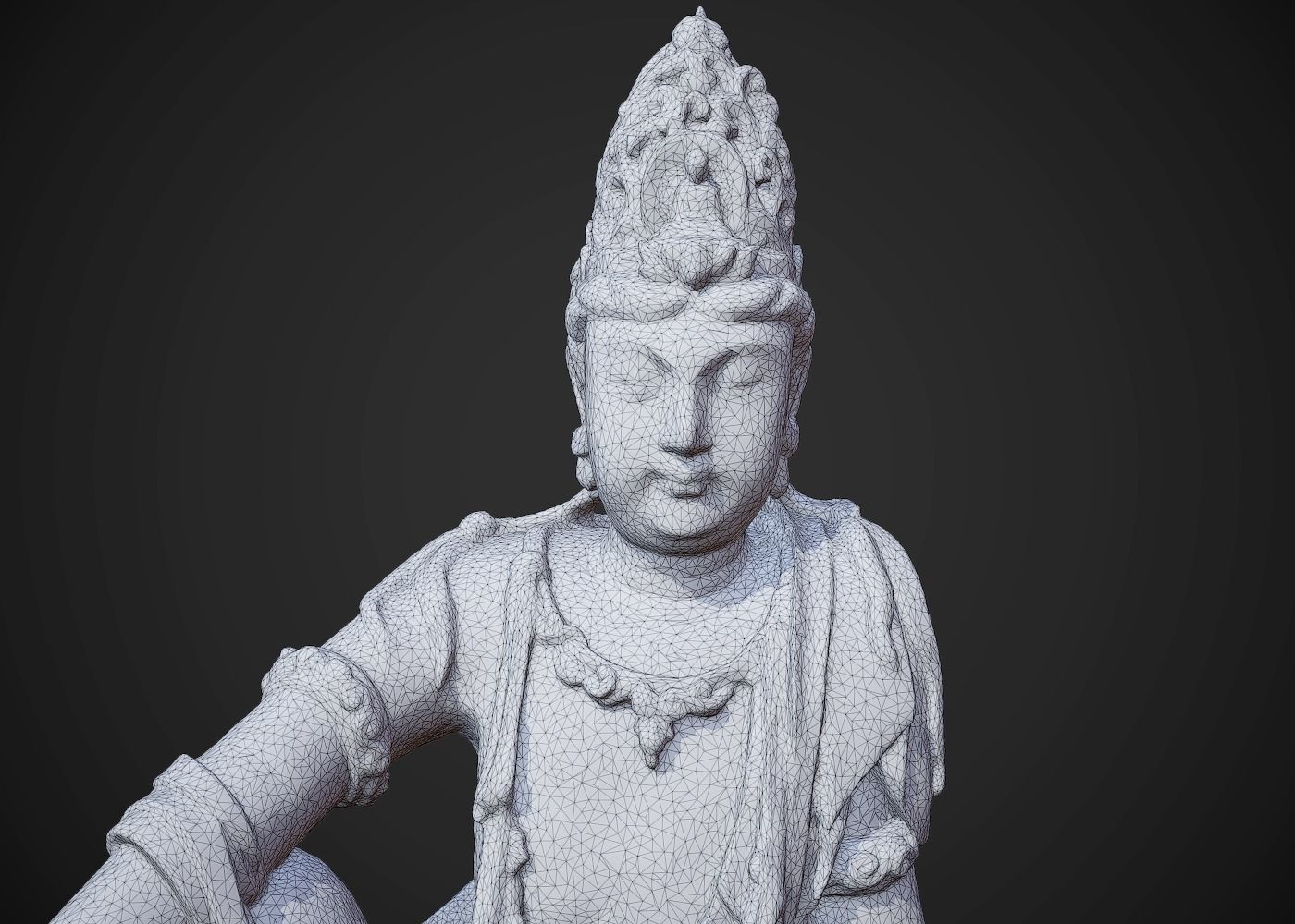 3D model Statue of Guanyin Bodhisattva in Dunhuang 3D model_8