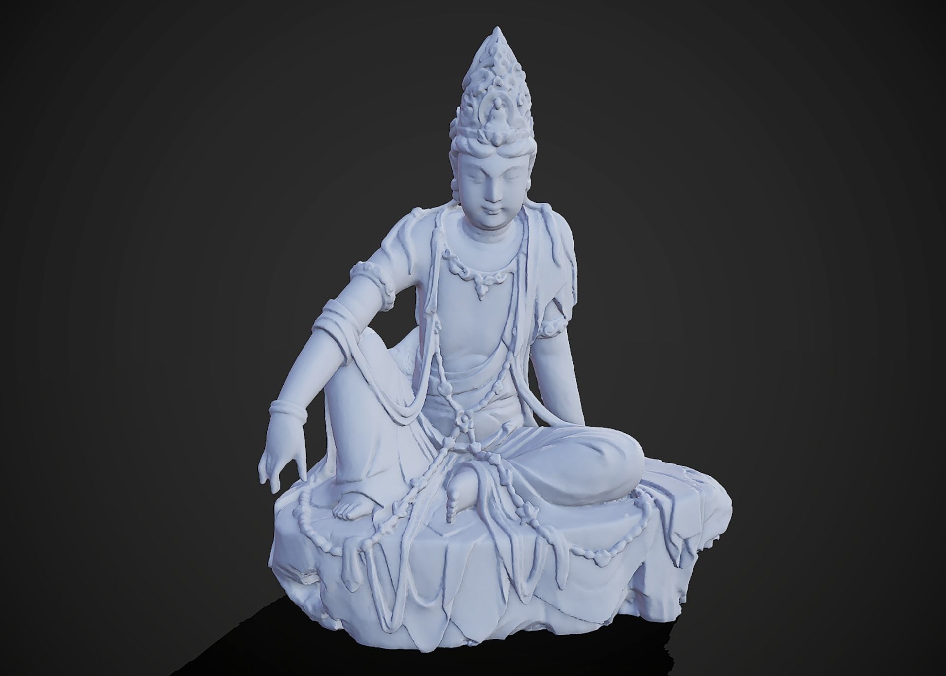 3D model Statue of Guanyin Bodhisattva in Dunhuang 3D model_7
