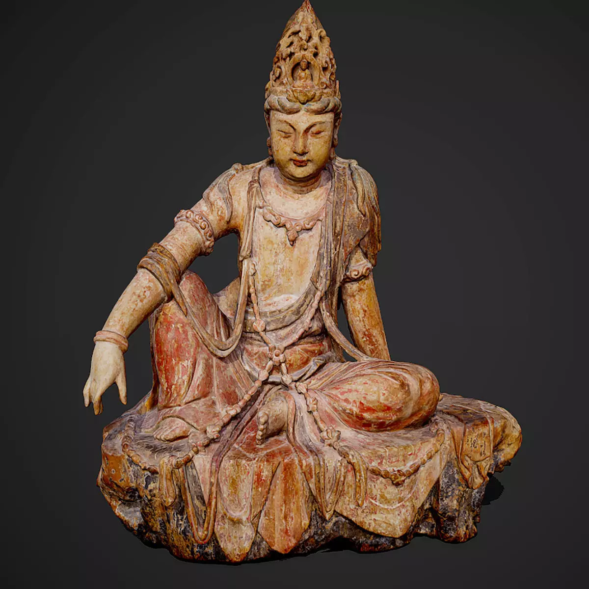 3D model Statue of Guanyin Bodhisattva in Dunhuang 3D model_0
