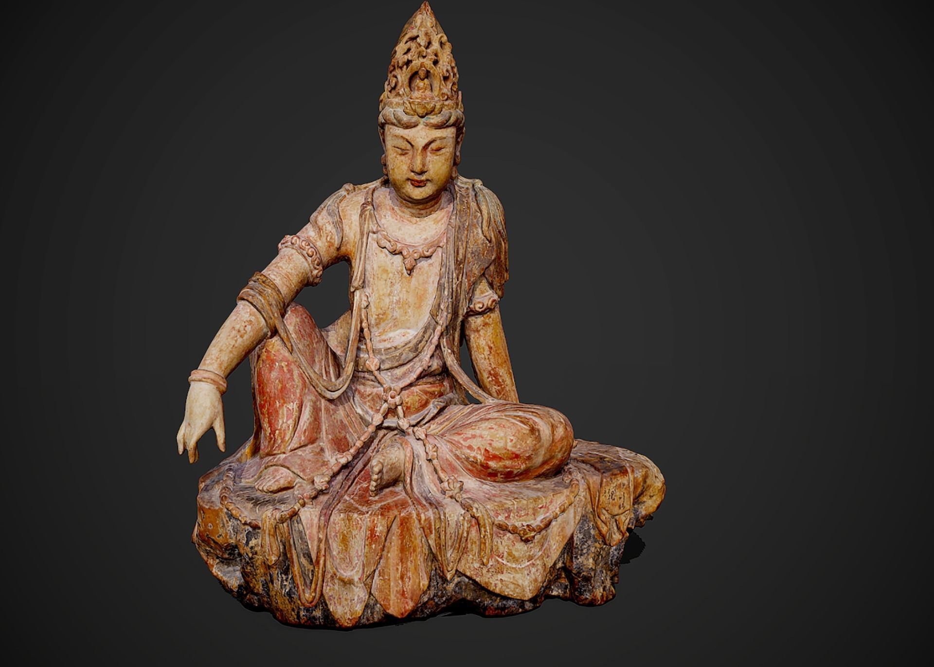 3D model Statue of Guanyin Bodhisattva in Dunhuang 3D model_2