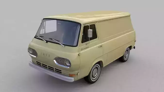 ECONOLINE E100 SHORT VAN 1962 3D model