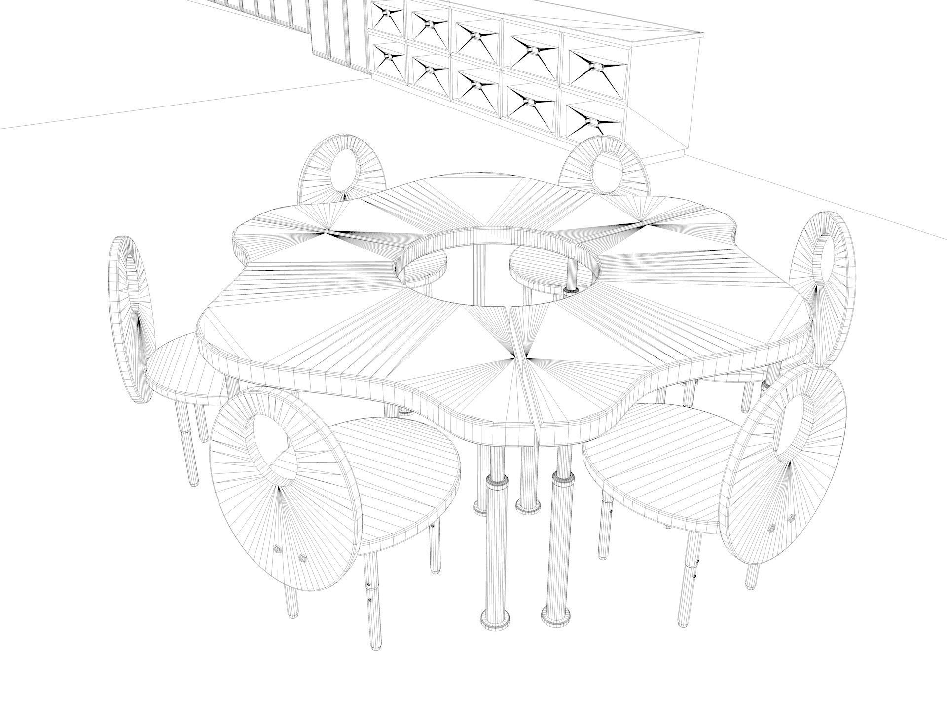 Cartoon Nursery Classroom 3D model_26