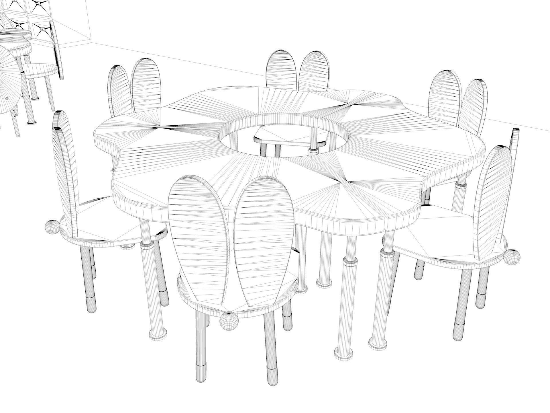 Cartoon Nursery Classroom 3D model_25