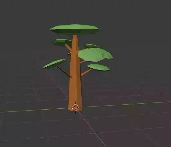 Low poly tree Low-poly 3D model