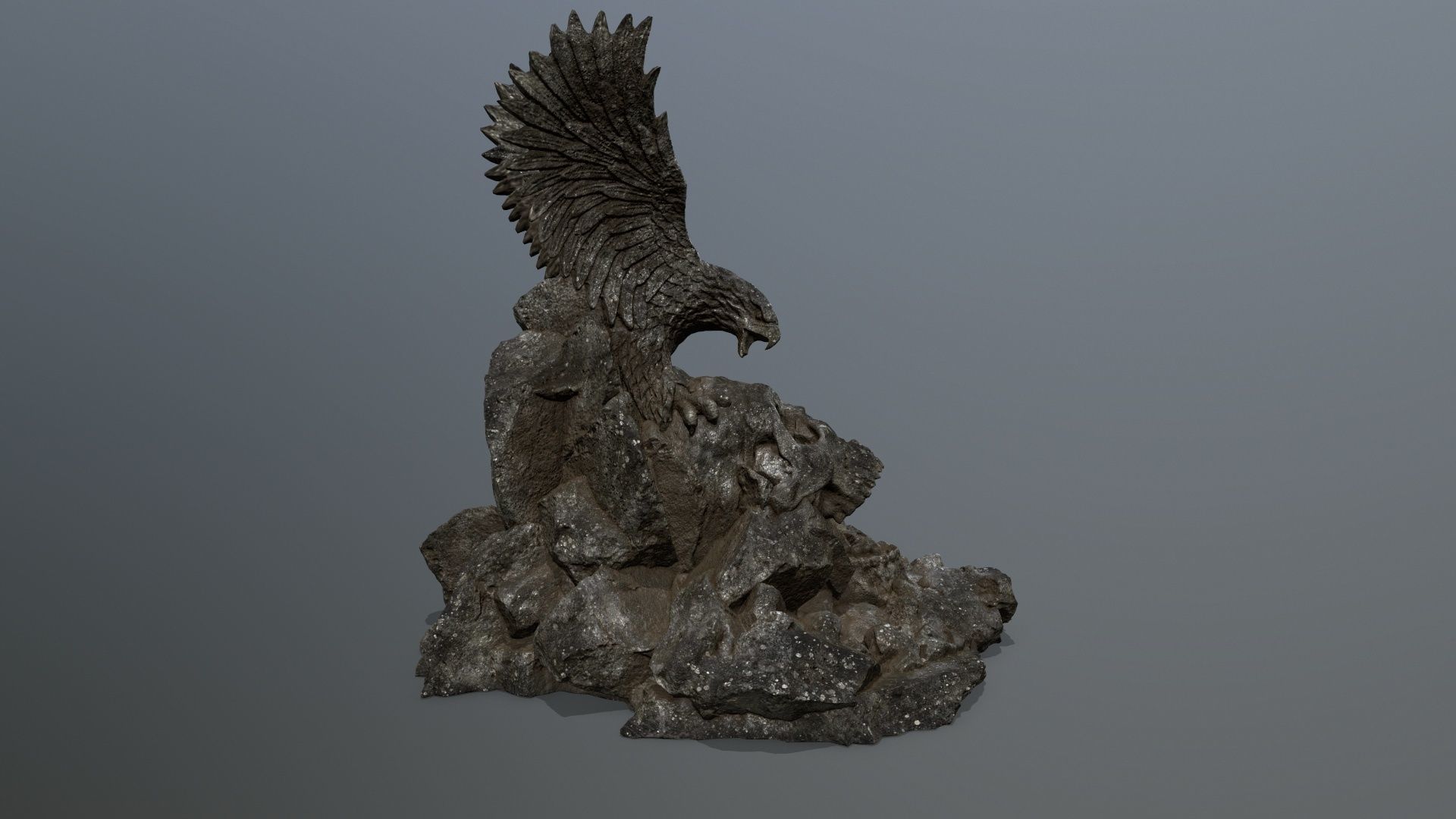 skull gate Low-poly 3D model_4