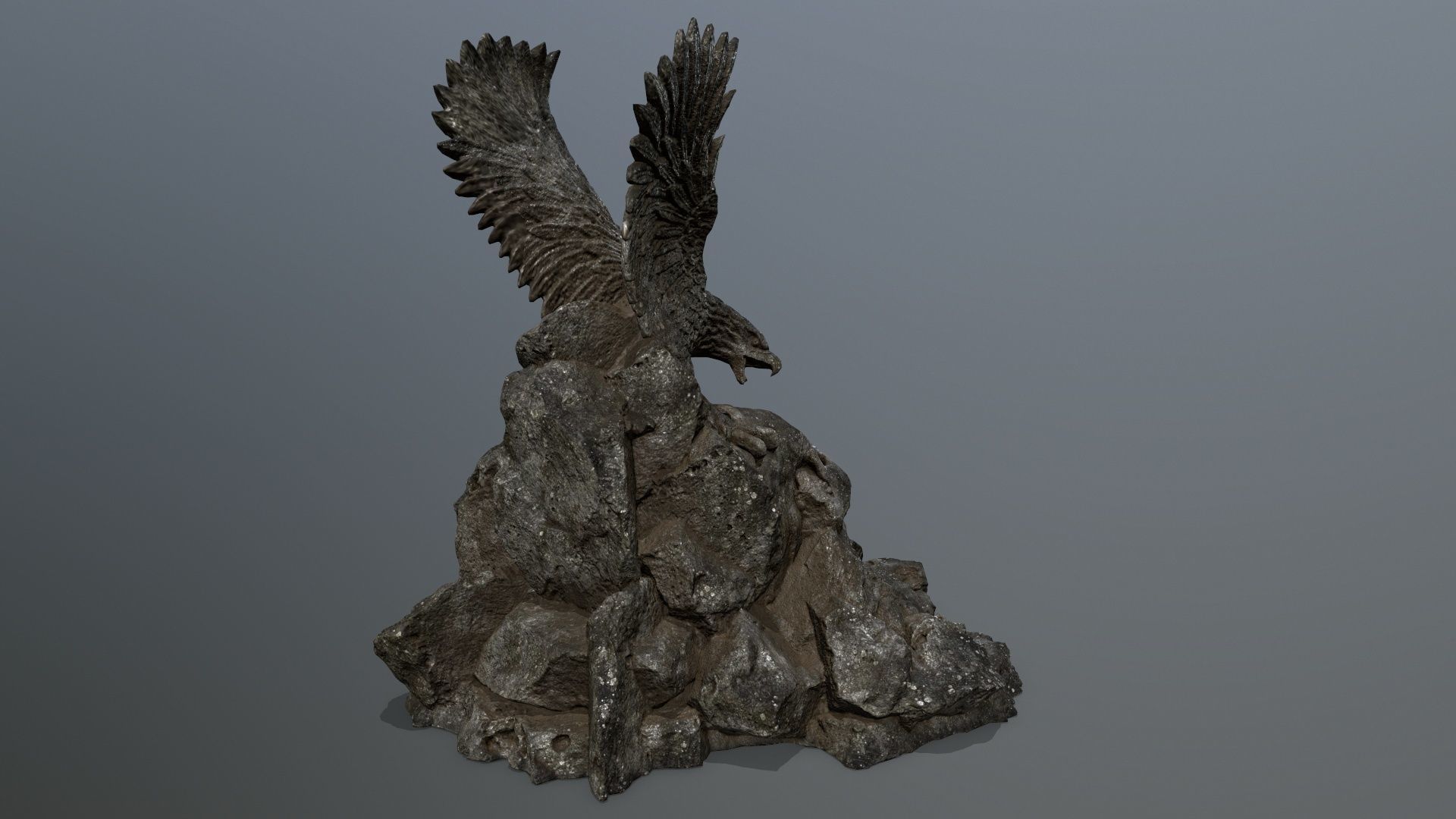 skull gate Low-poly 3D model_5