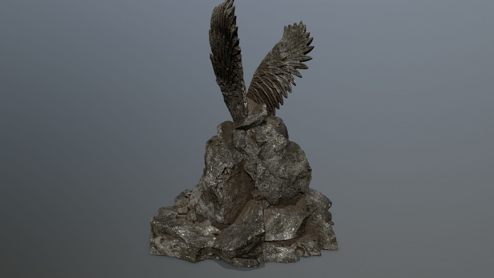 skull gate Low-poly 3D model_7