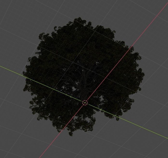 Old oak tree 3D model_8