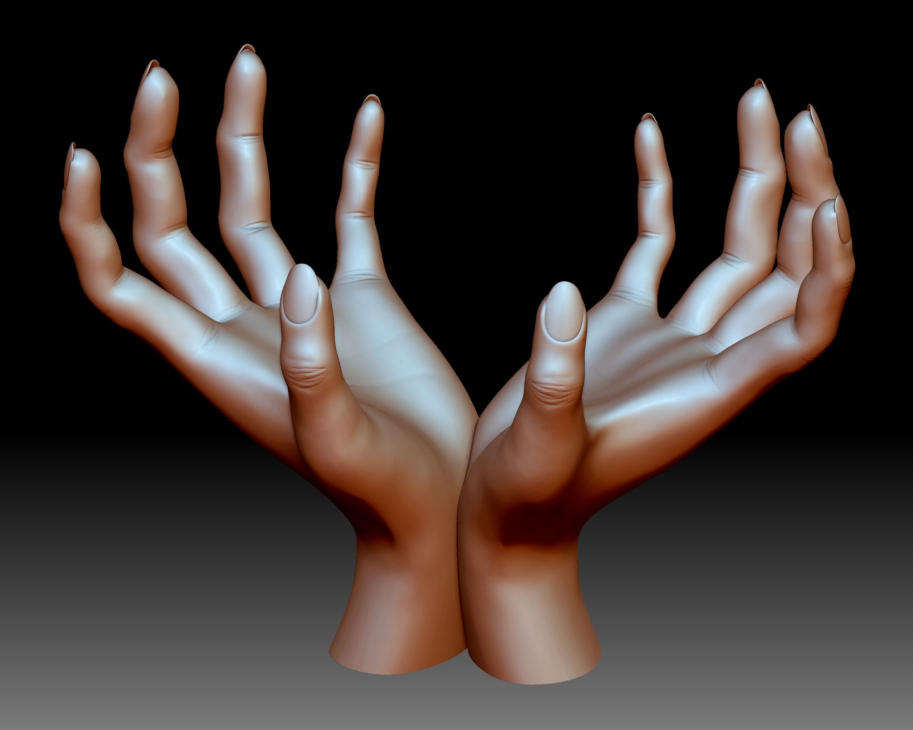 Bowl hand 3D printable gift printing idea 3D print model_2