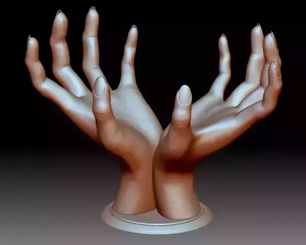 Bowl hand 3D printable gift printing idea 3D print model