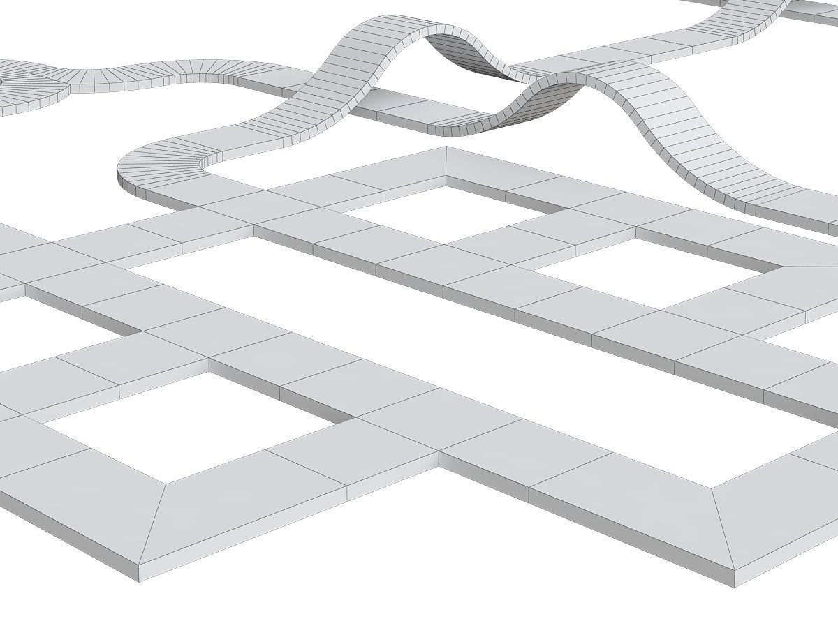 Road Systems FOR GAME 3d model Low-poly 3D model_8