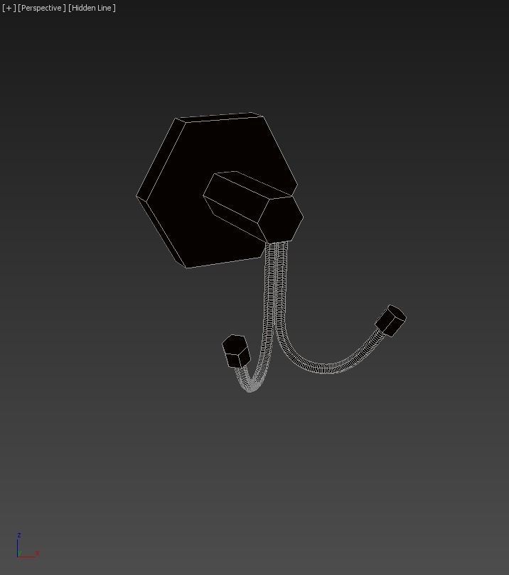 Orchid - Hanger Double 3D model_3