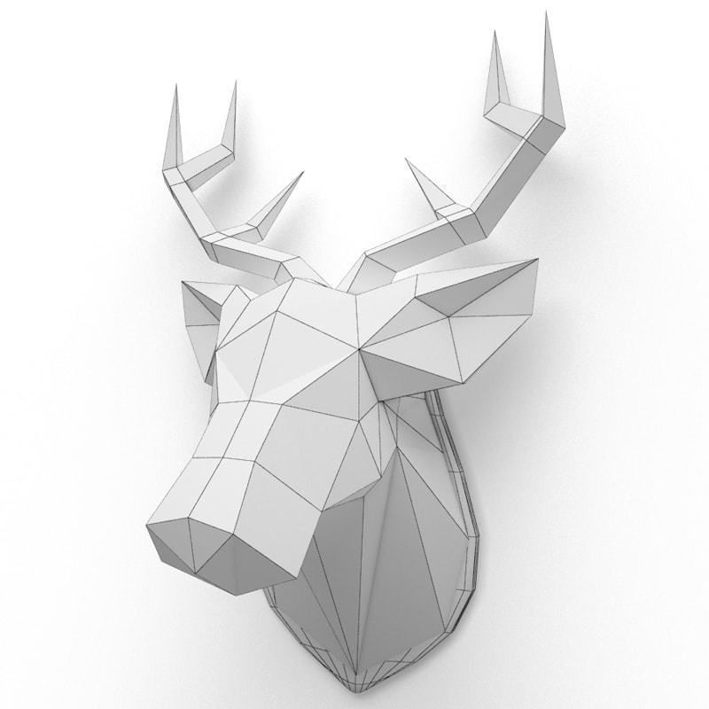 Sculpture Animals Forest 3D model_4