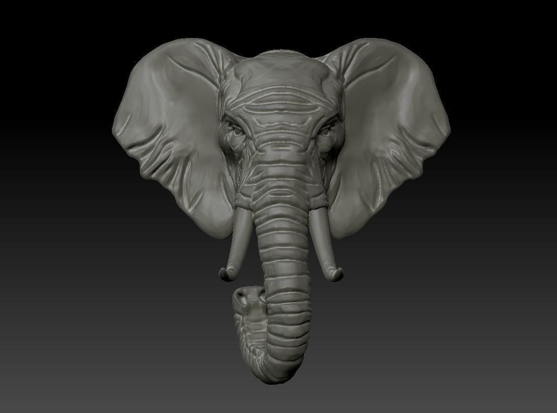 Pendant Elephant 3D print model_5