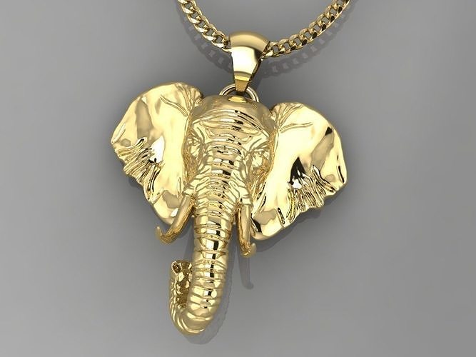 Pendant Elephant 3D print model