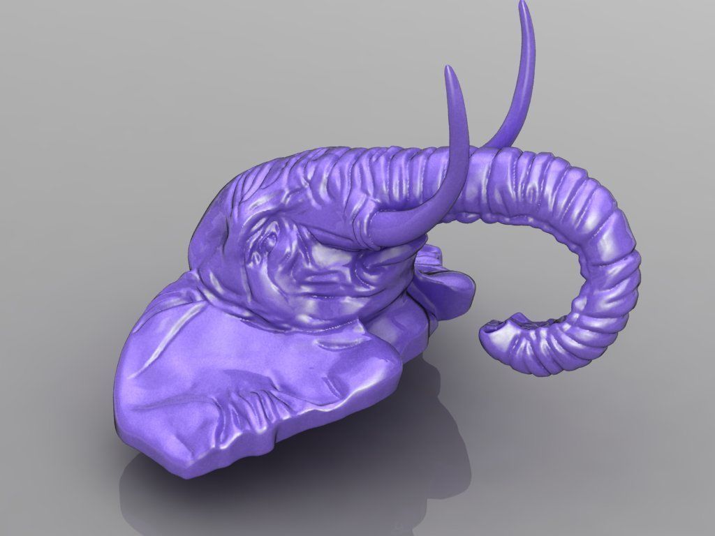 Pendant Elephant 3D print model_11
