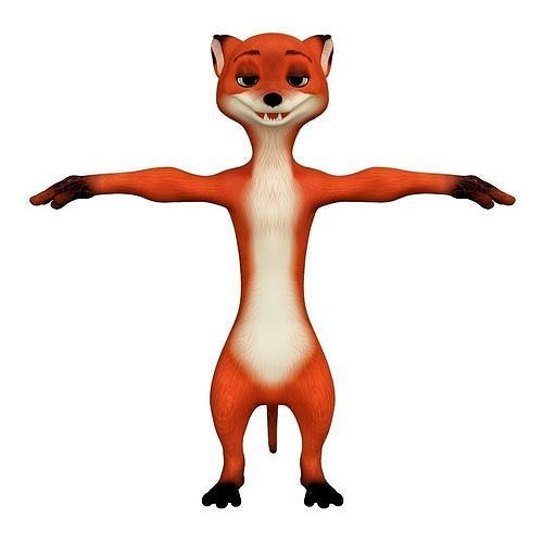 nick wild 3d model Low-poly 3D model