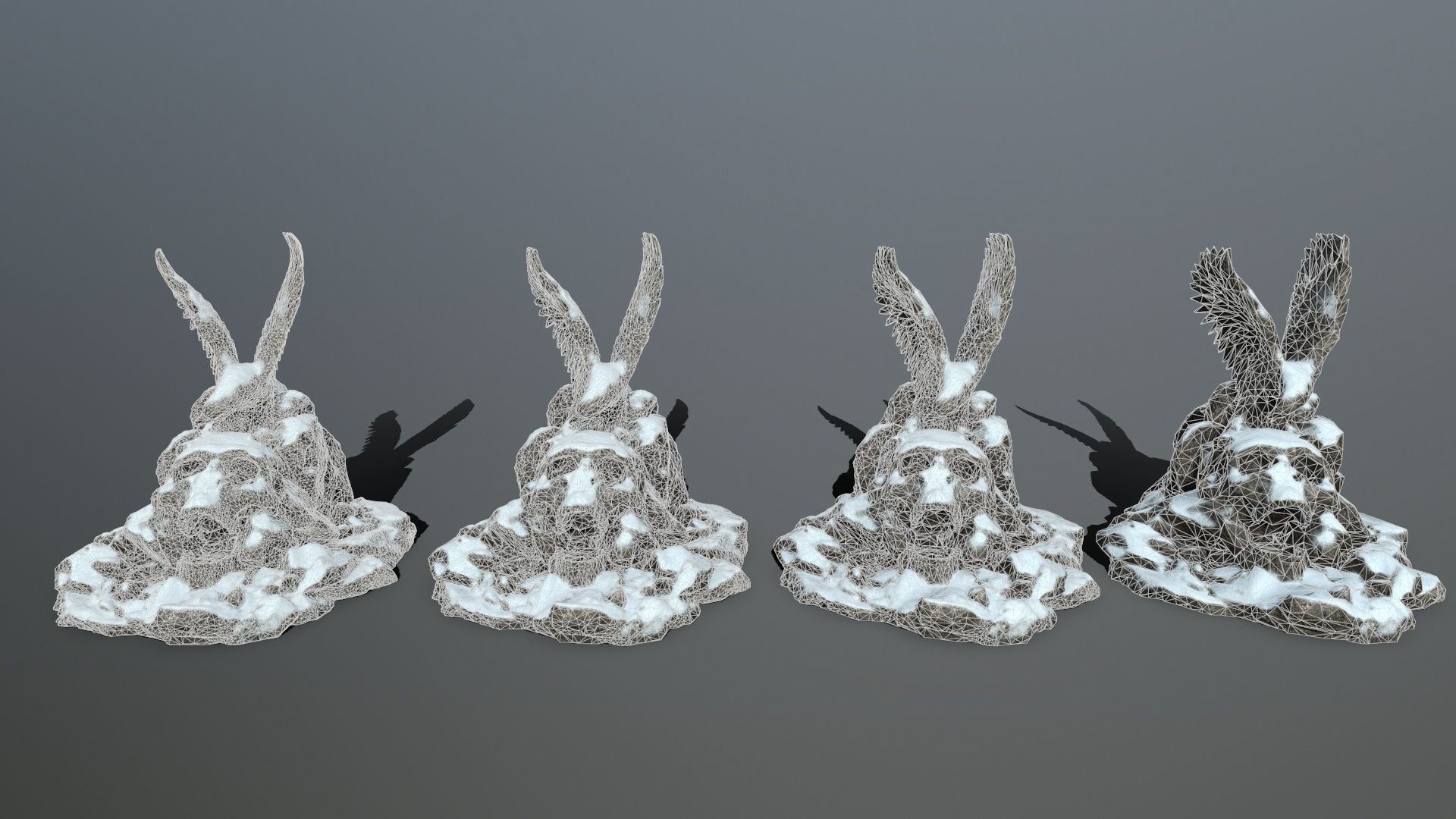 skull gate Low-poly 3D model_14