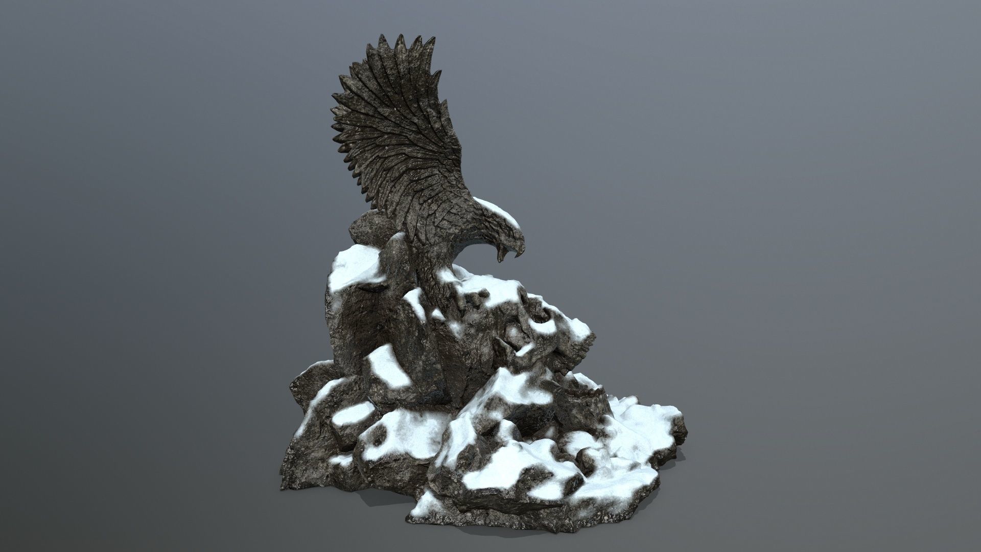 skull gate Low-poly 3D model_3