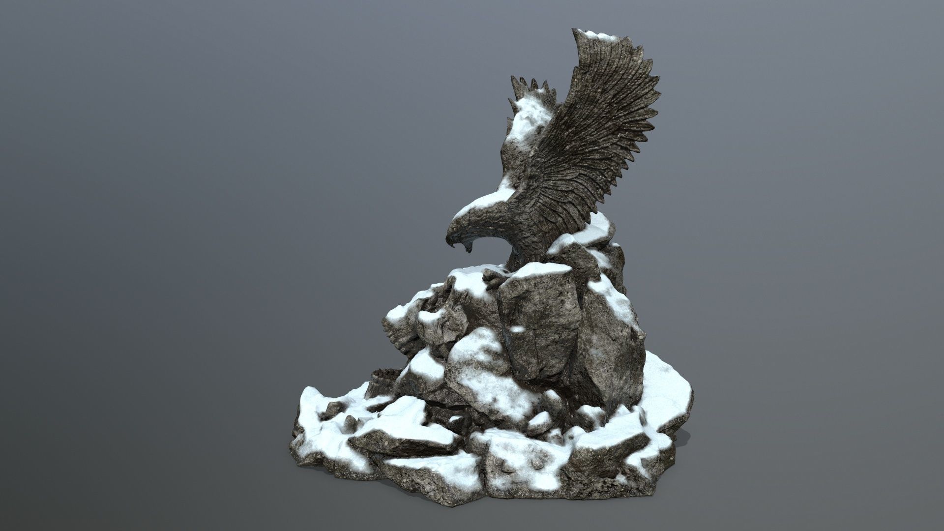 skull gate Low-poly 3D model_9