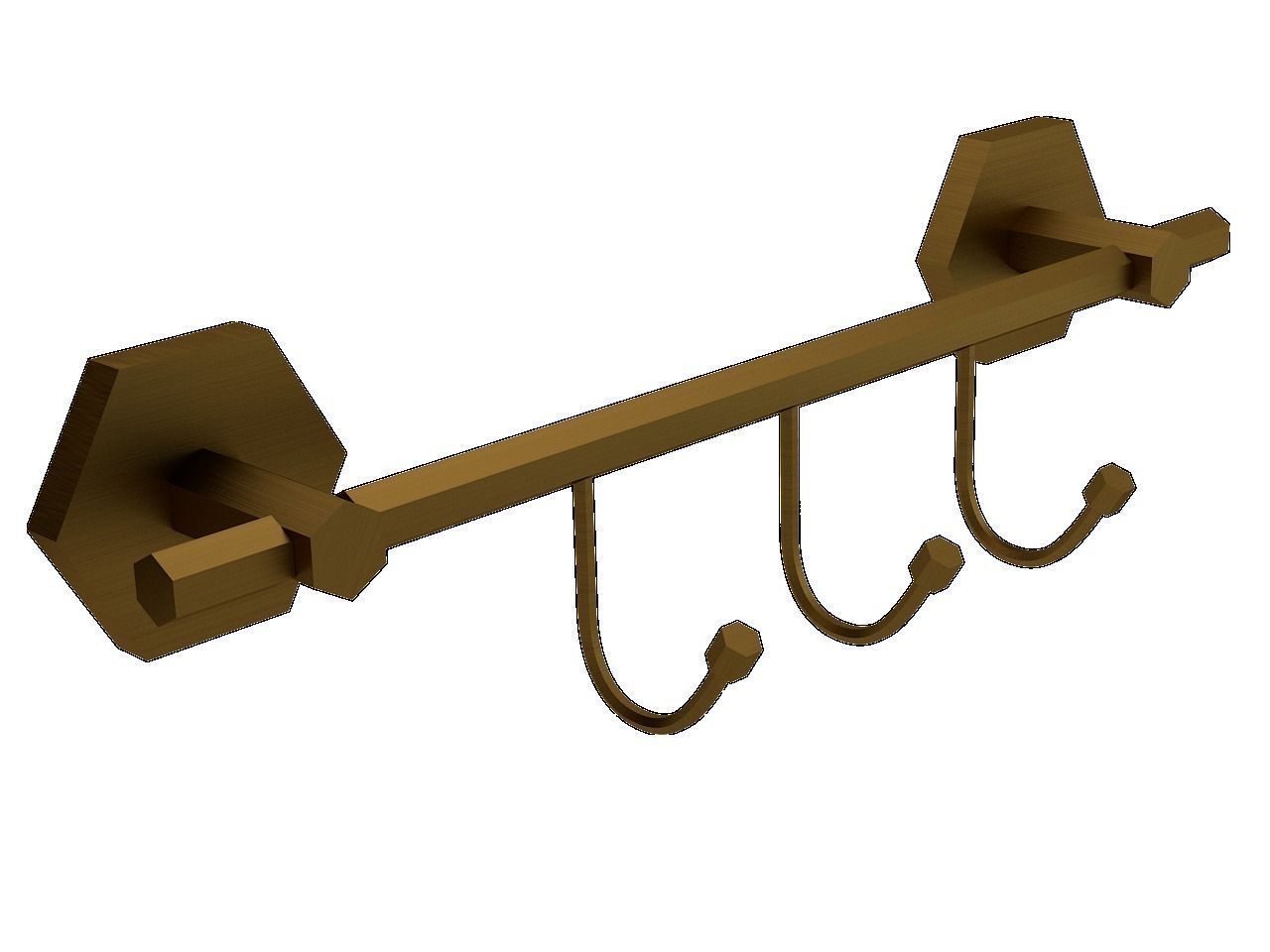 Orchid Hanger Triple 3D model_2
