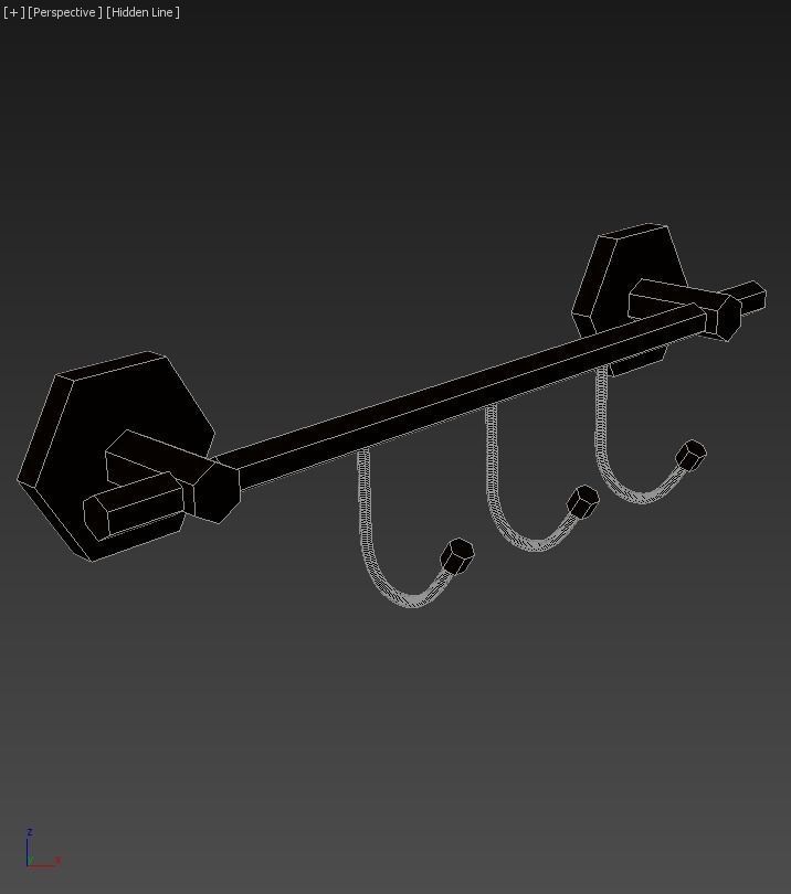 Orchid Hanger Triple 3D model_3