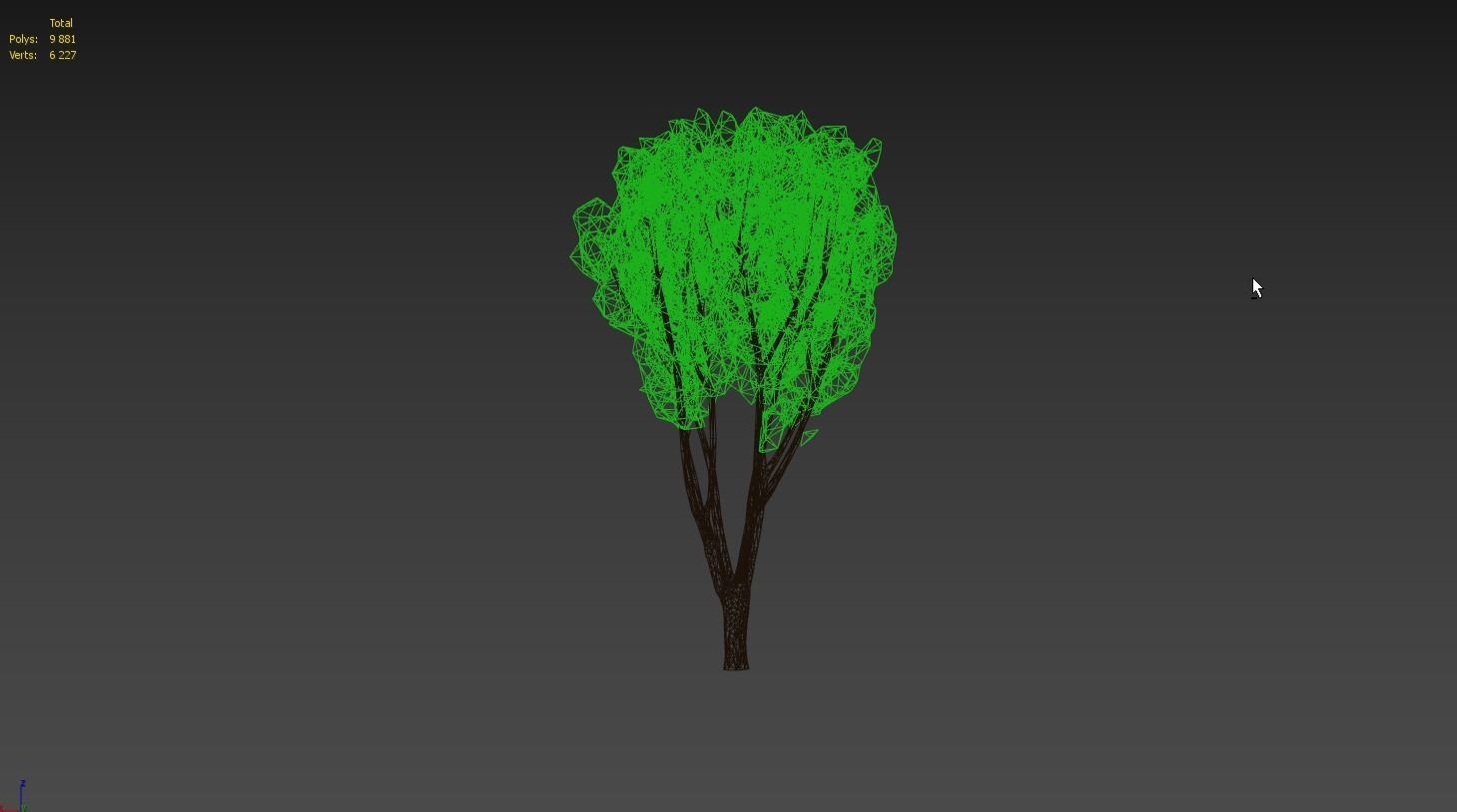 Low Poly Tree Stylish Low-poly 3D model_2