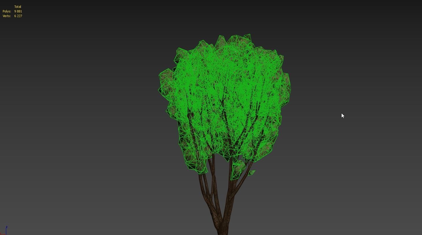 Low Poly Tree Stylish Low-poly 3D model_3